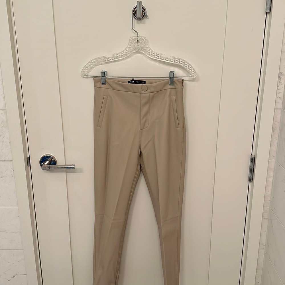 Zara faux leather leggings - never worn!